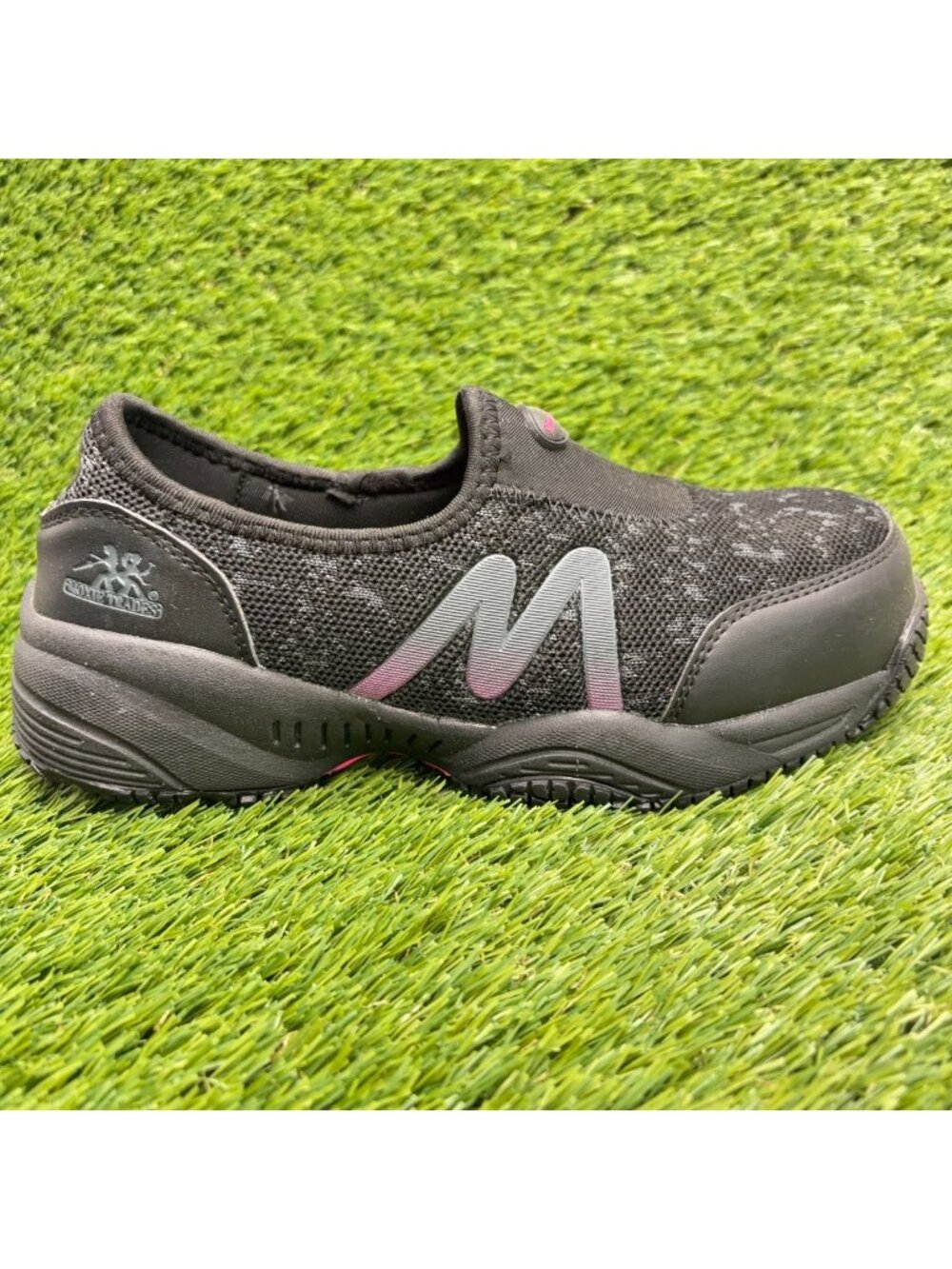 Moxie Trades Zena Womens Size 6.5 Black Composite Safety Toe Work Slip-On Shoes